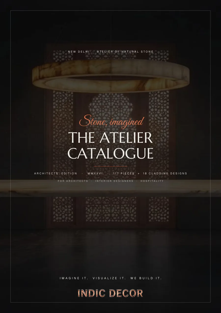 Cover of the Indic Decor Atelier Catalogue, Architects' Edition