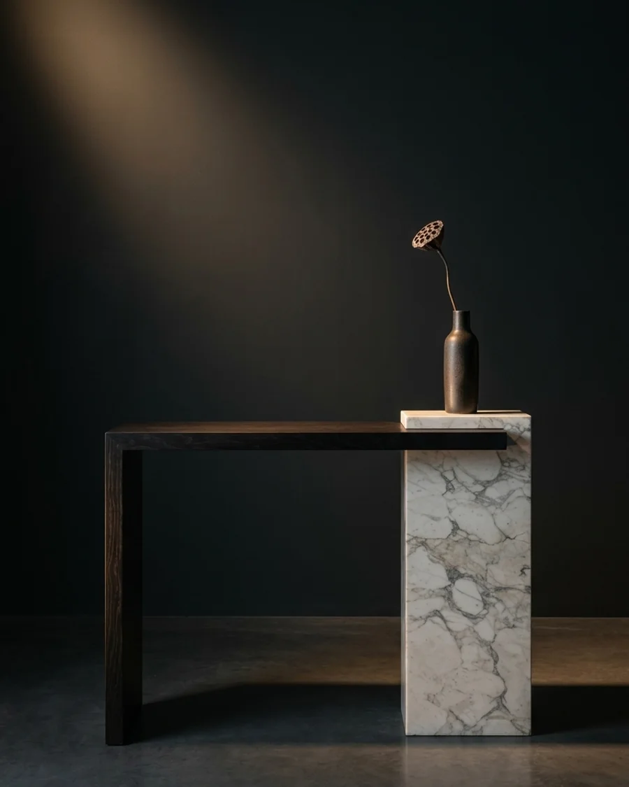 Ardha — Black + Indian Viola marble