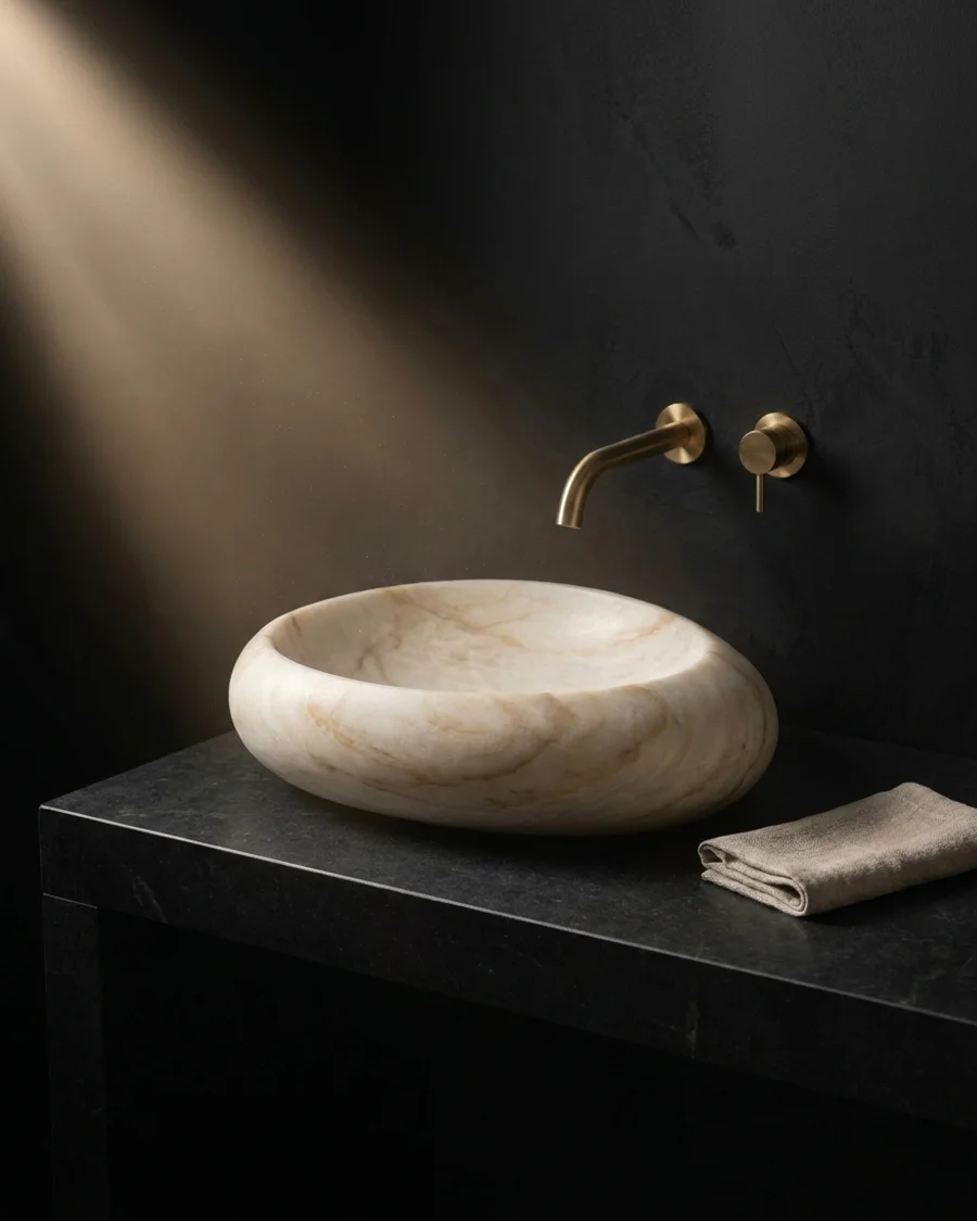 Saras in Golden Ivory Quartzite — seen from another angle