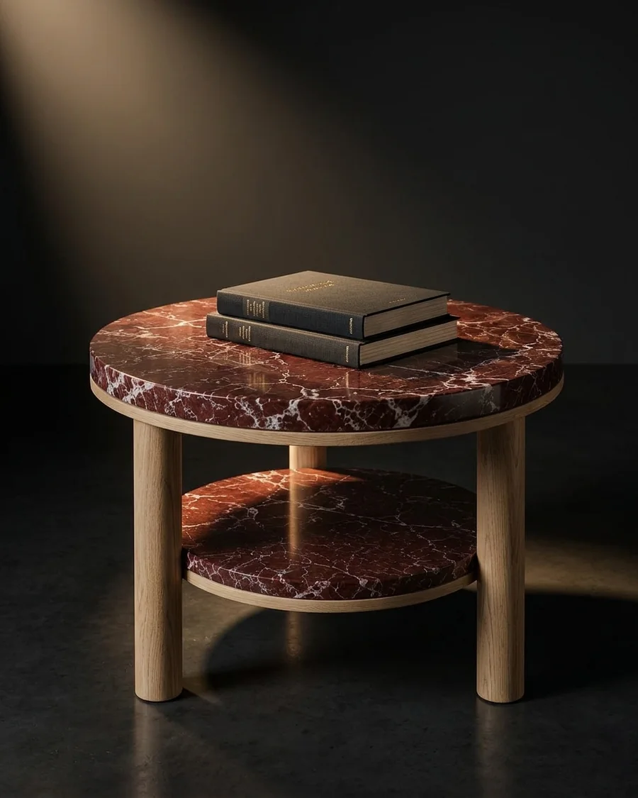 Dvaya — Udaipur Red + oak