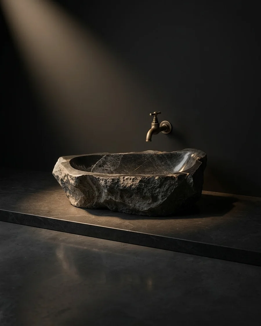 Nadi in Black river stone
