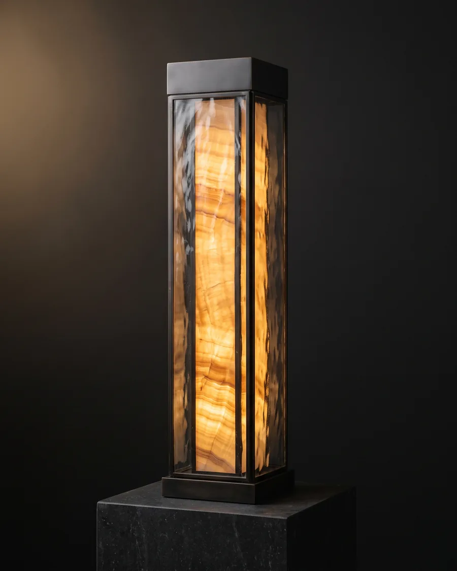 Marichi in Indian onyx and hand-blown glass — seen from another angle