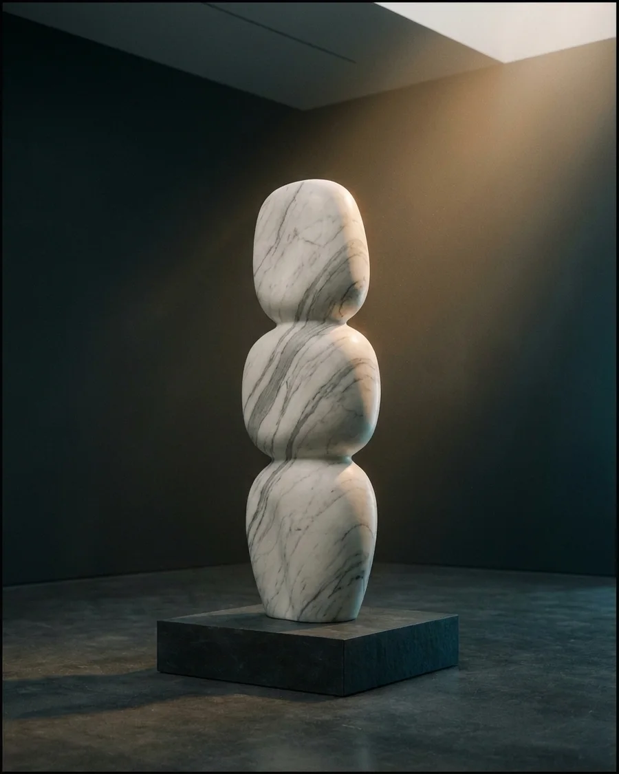 Mauna in Indian Statuario Marble — seen from another angle