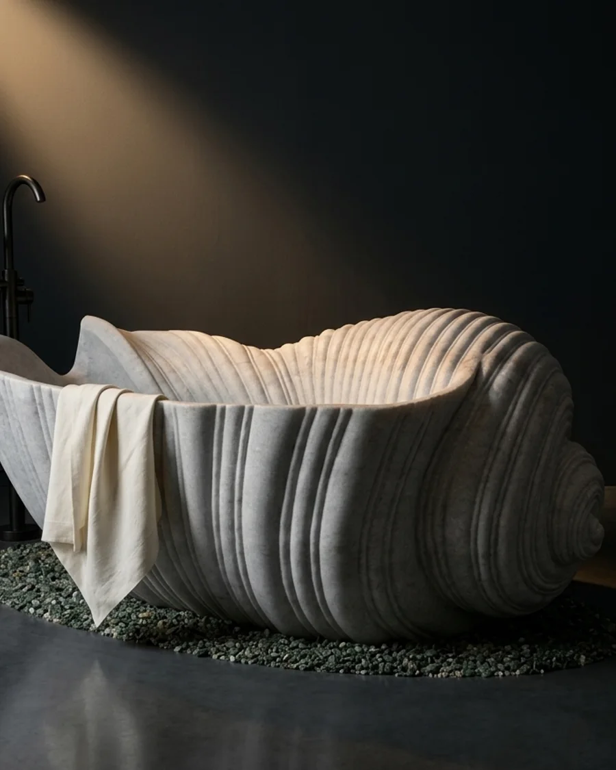Shankha — White marble
