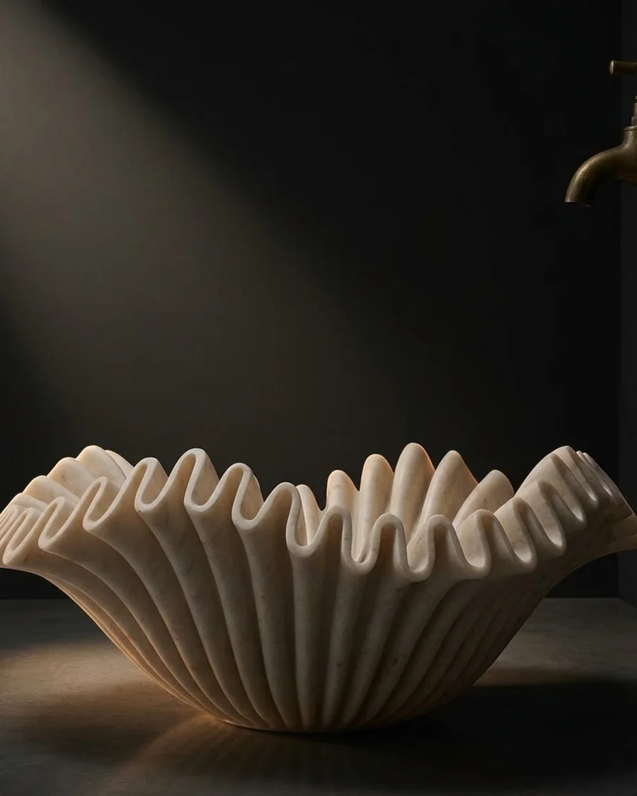 Shukti in Cream marble