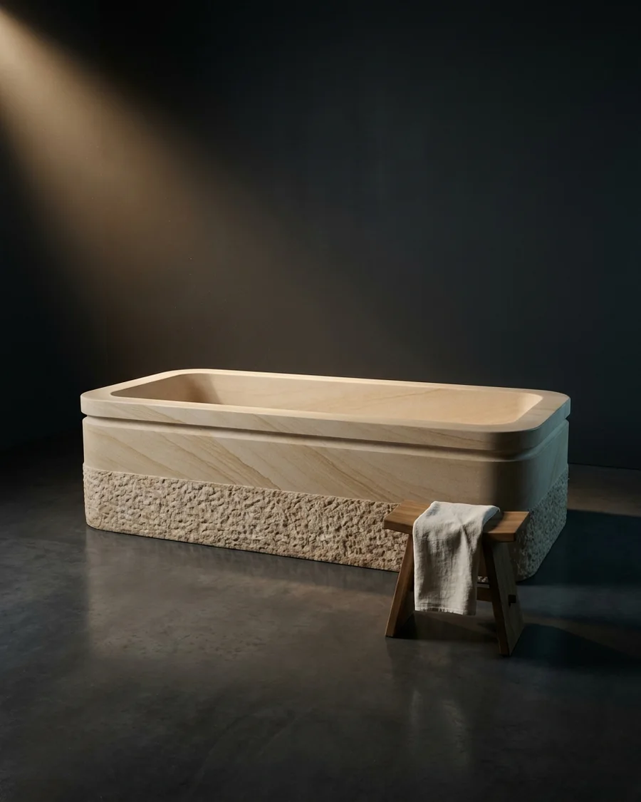 Kunda — Dholpur Sandstone · 175 × 80 cm