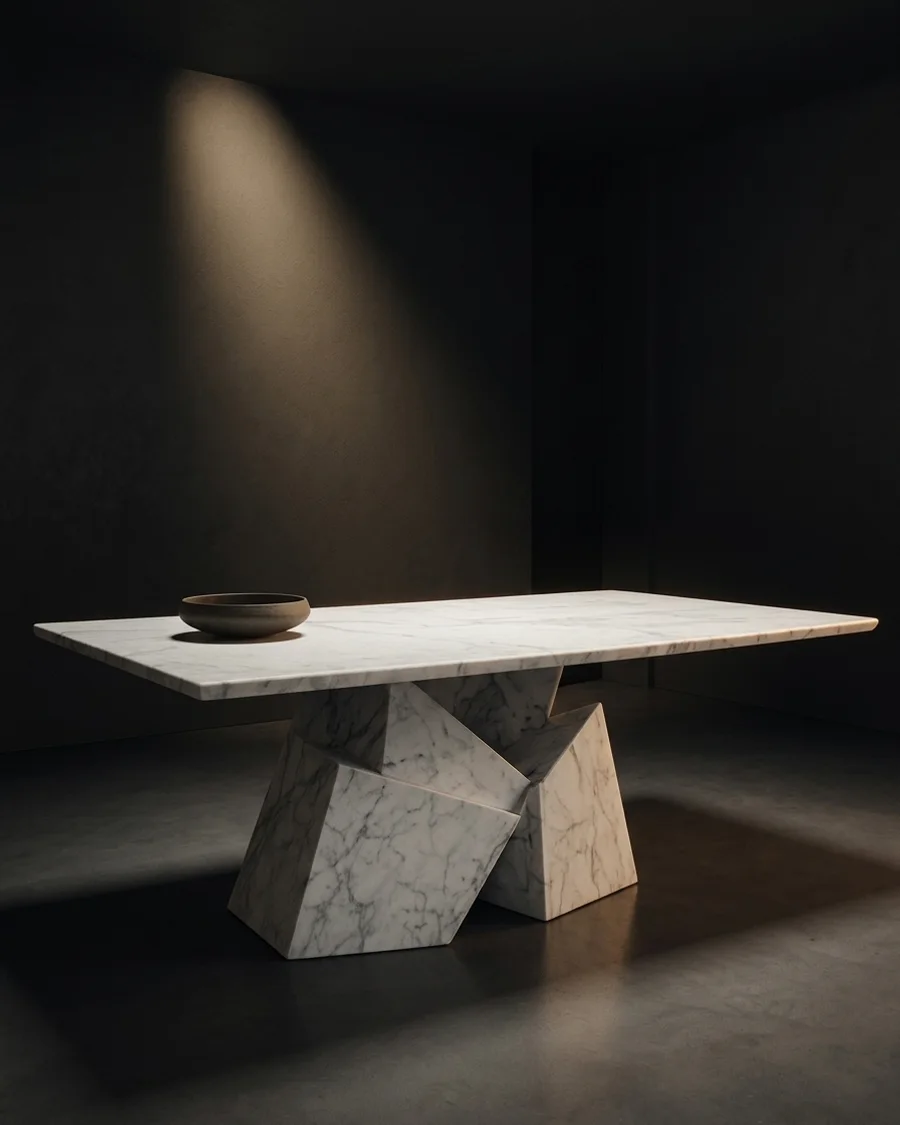 Vajra — White marble