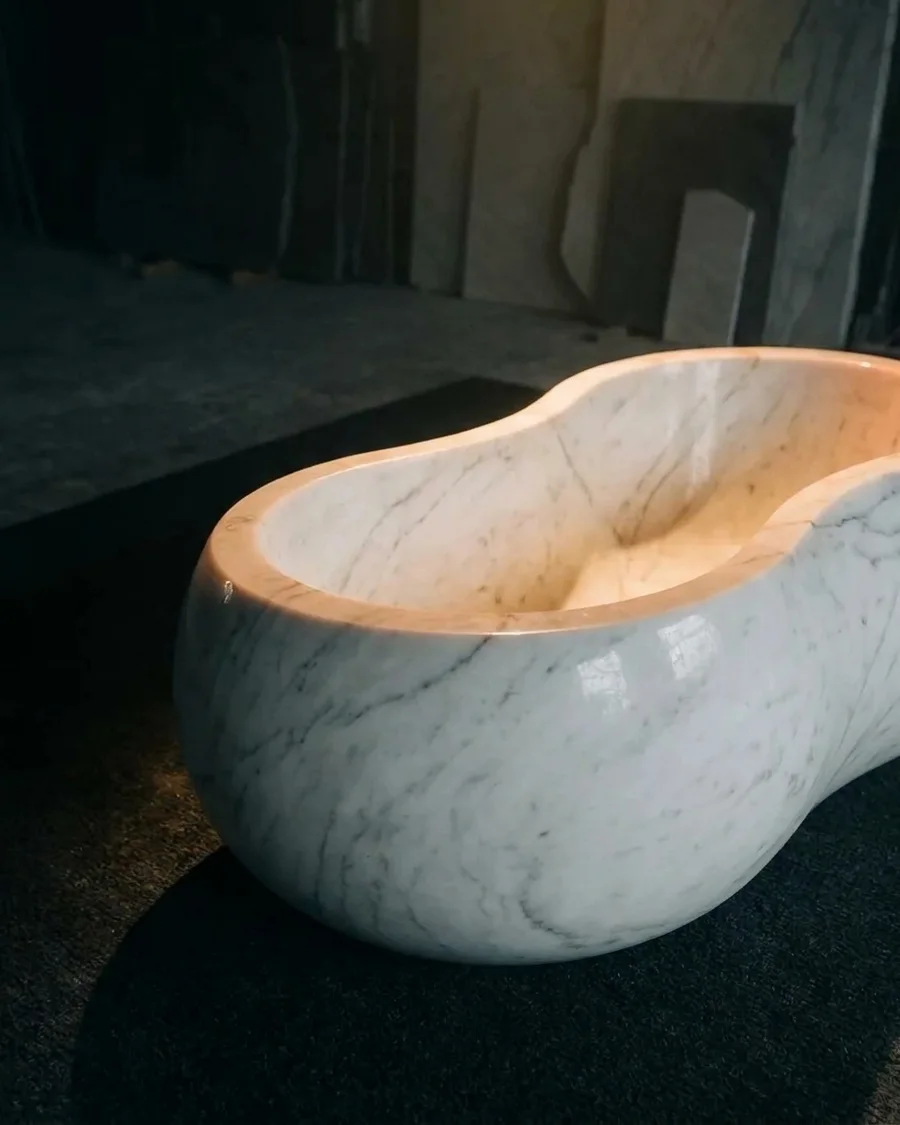 Ghati in Indian Statuario Marble — seen from another angle