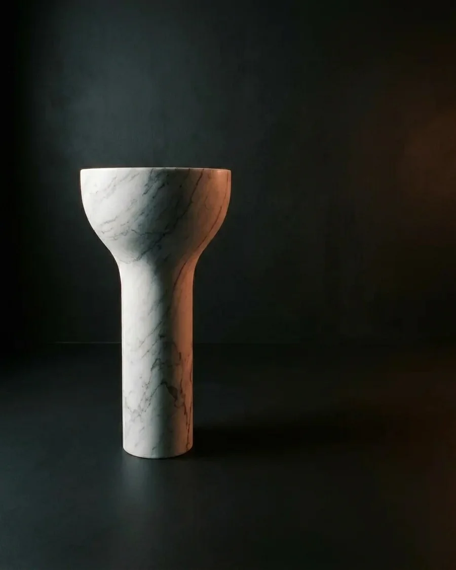Stambh in Indian Statuario Marble — seen from another angle