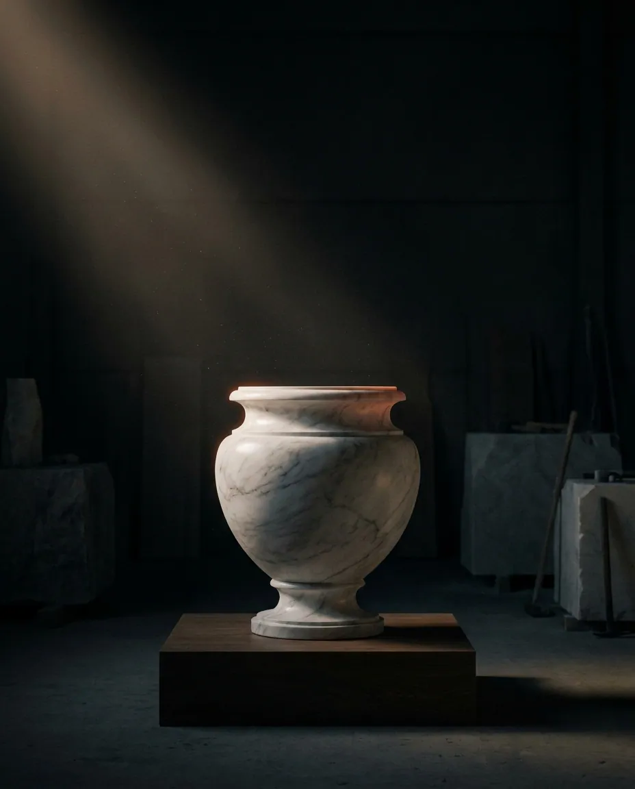Akash Vessel — Marble · one of one